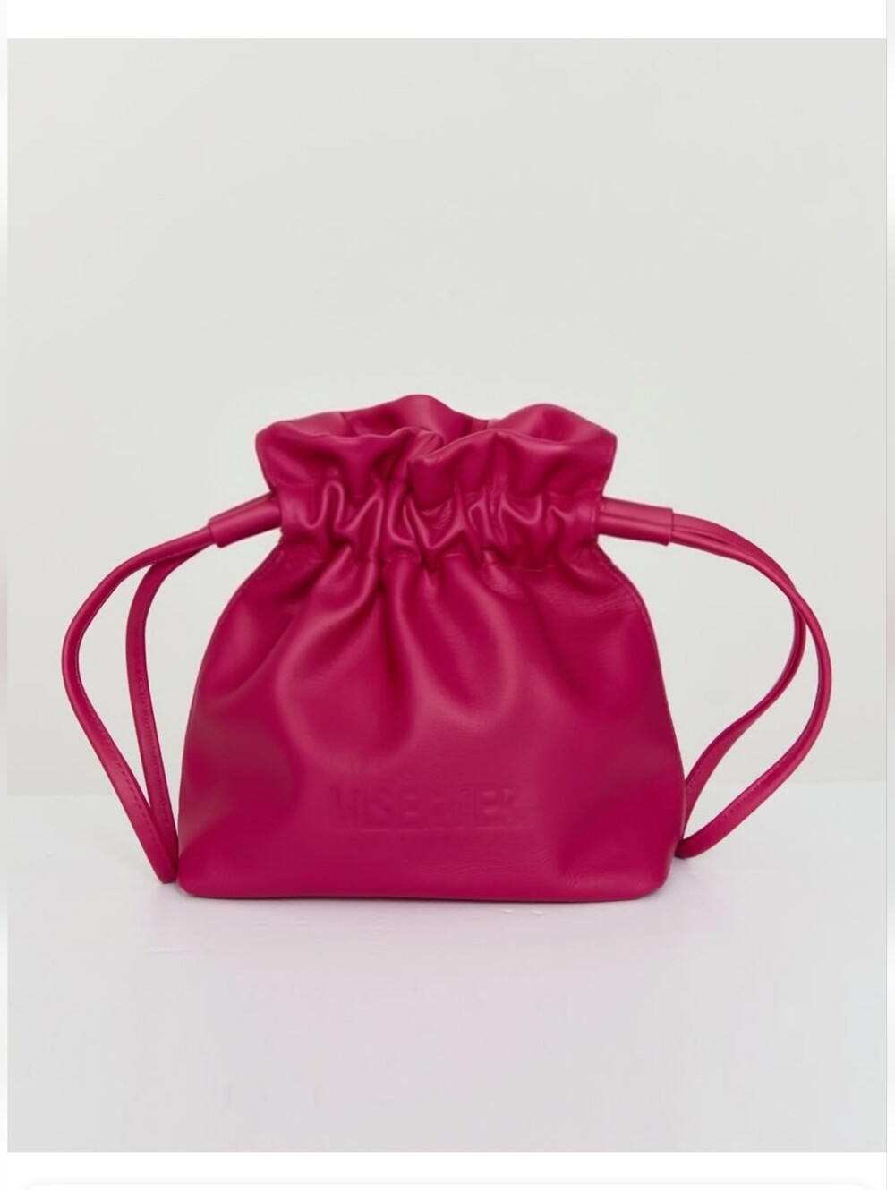 [Brand NEW] MISENVER Mandoo Mini Eco Bag Cinched Dumpling Crossbody Hot Pink NWT